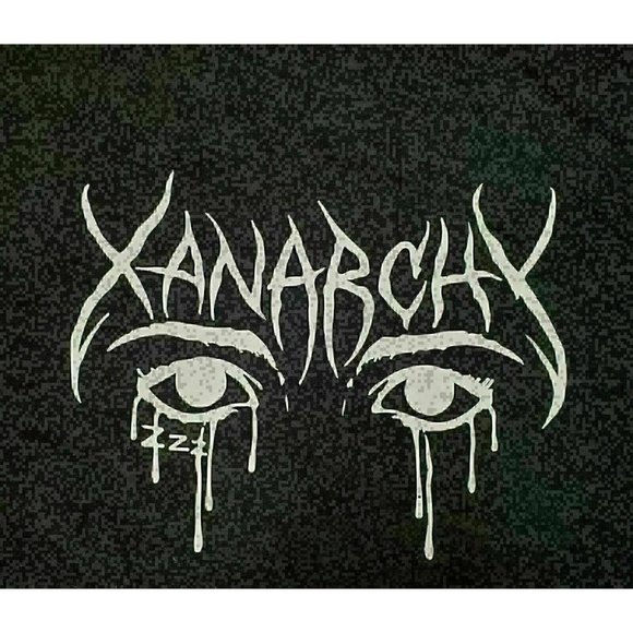 2XL Xanarchy Men's T-Shirt Black Basic Tee Crew Neck Short Sleeve Lil Xan NWOT - Picture 2 of 3